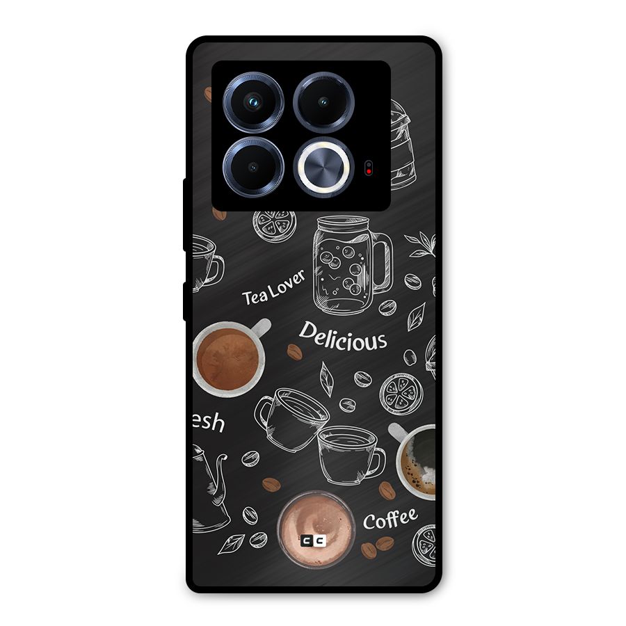Tea And Coffee Mixture Metal Back Case for Infinix Note 40 5G