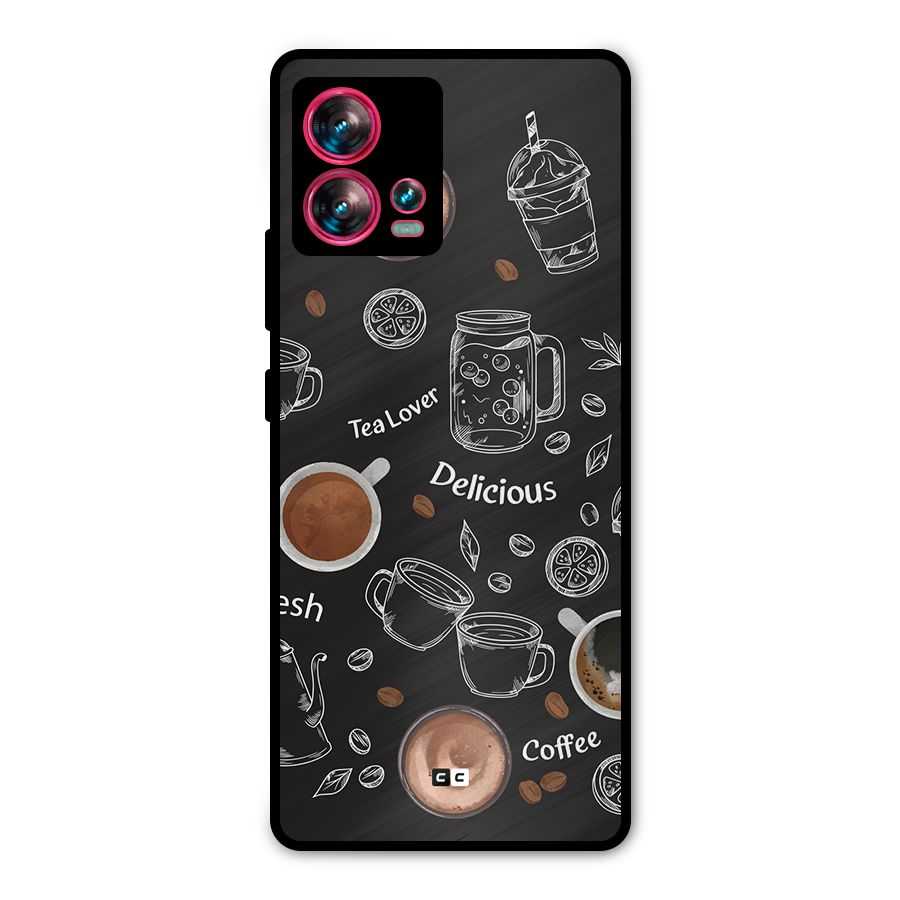 Tea And Coffee Mixture Metal Back Case for Motorola Edge 30 Fusion