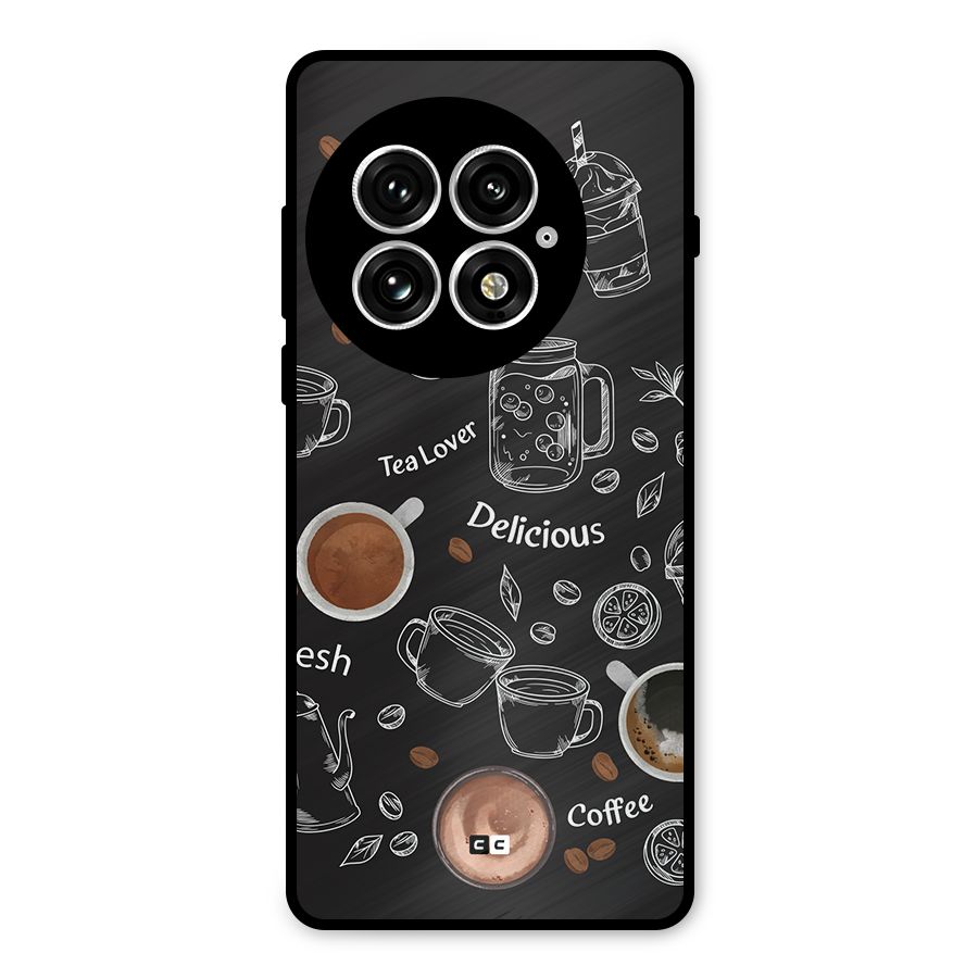 Tea And Coffee Mixture Metal Back Case for OnePlus 13
