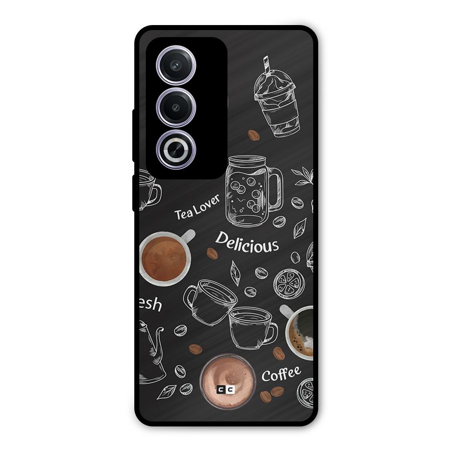 Tea And Coffee Mixture Metal Back Case for Oppo A3 Pro