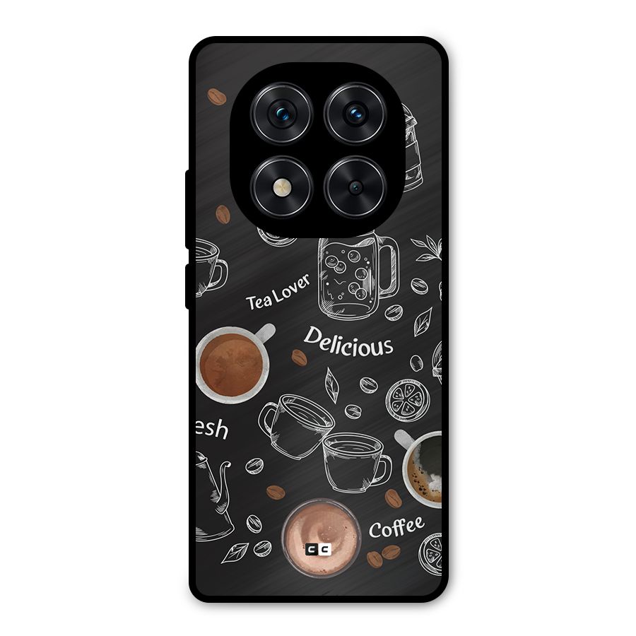 Tea And Coffee Mixture Metal Back Case for Poco X7