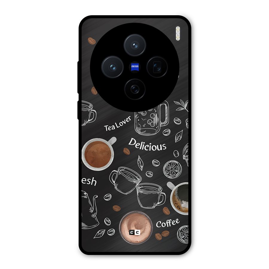 Tea And Coffee Mixture Metal Back Case for Vivo X200