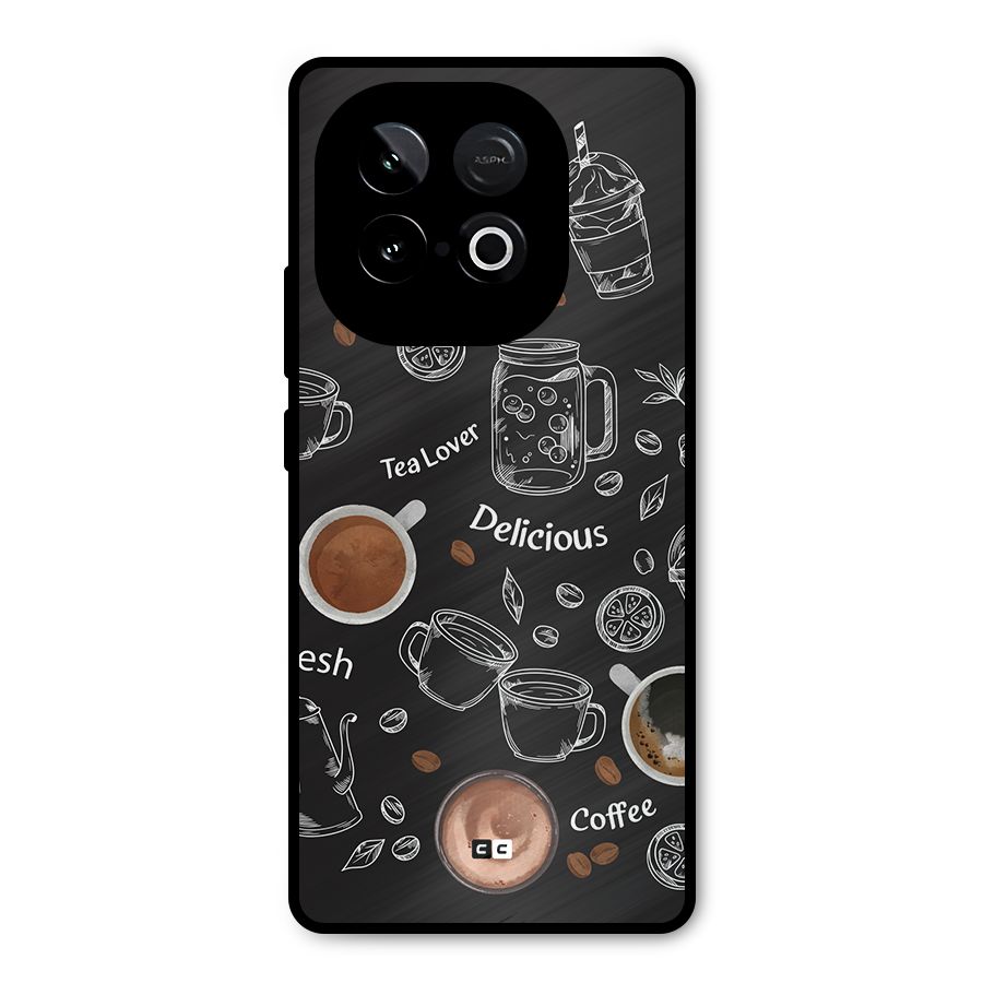 Tea And Coffee Mixture Metal Back Case for iQOO Neo 10
