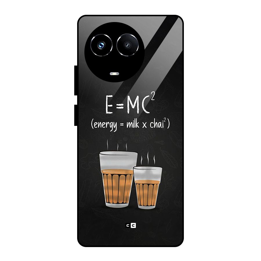 Tea Formula Glass Back Case for Realme 11X