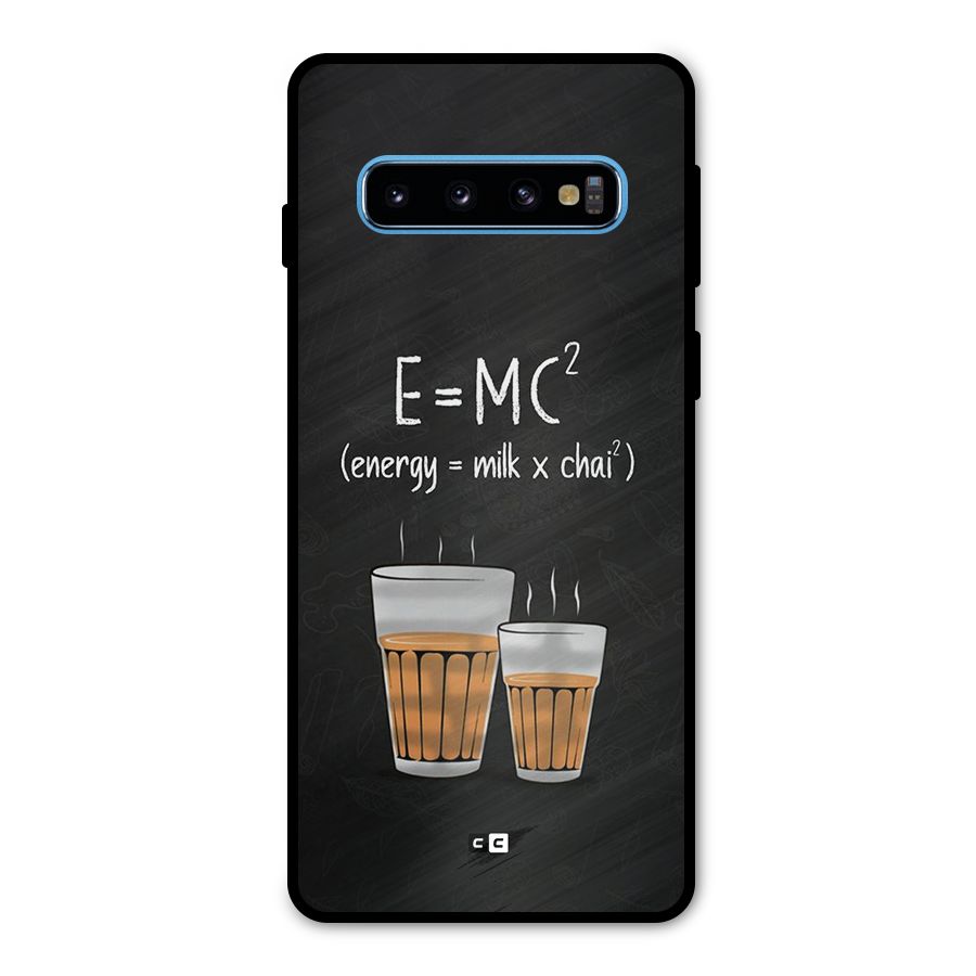 Tea Formula Metal Back Case for Galaxy S10