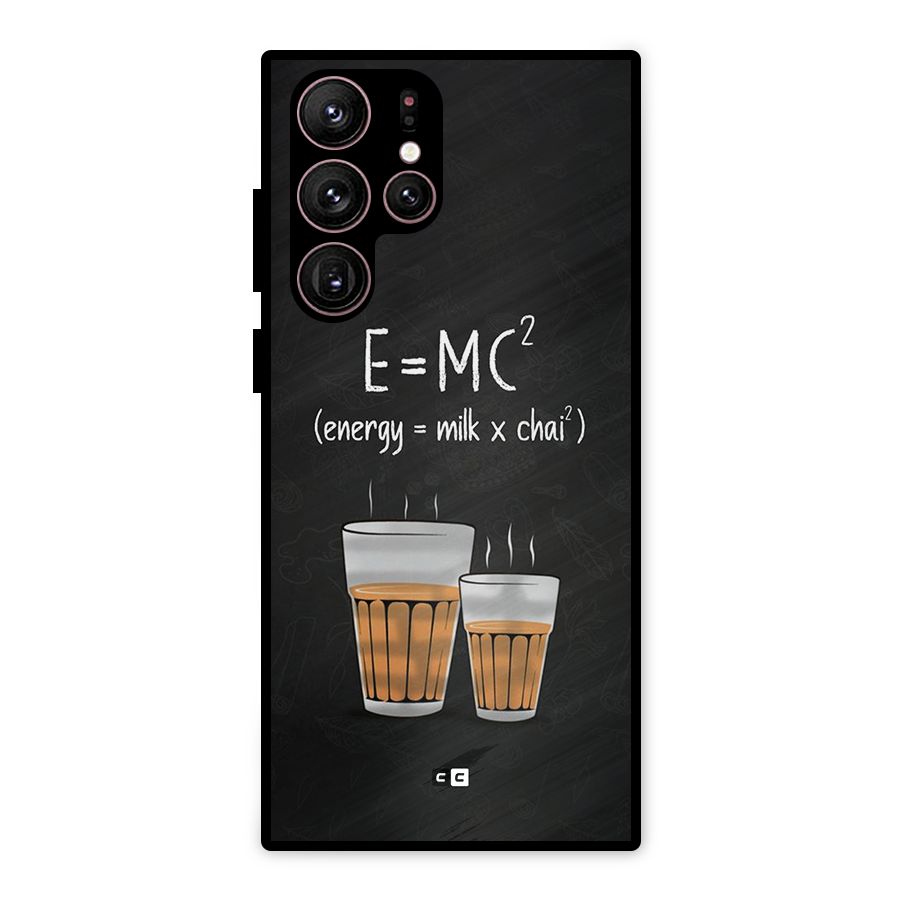 Tea Formula Metal Back Case for Galaxy S22 Ultra 5G