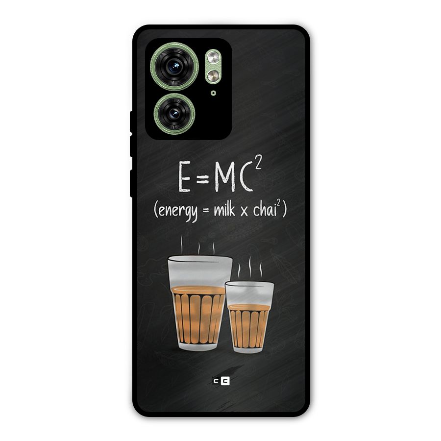 Tea Formula Metal Back Case for Motorola Edge 40 5G