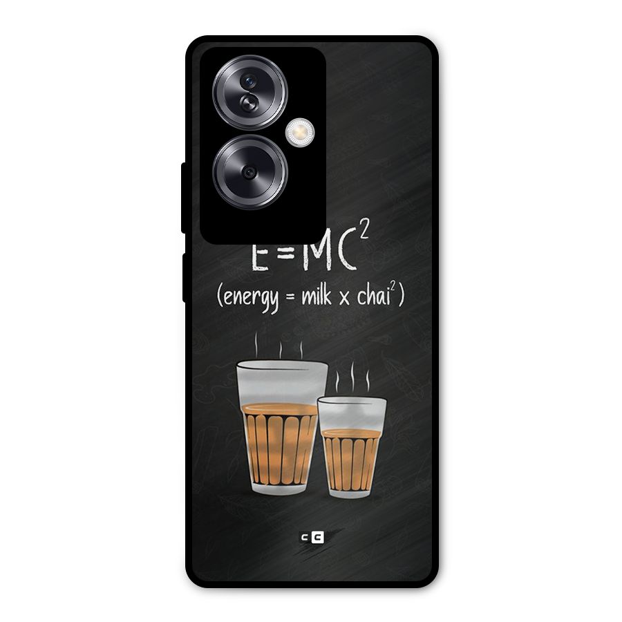 Tea Formula Metal Back Case for Oppo A79 5G