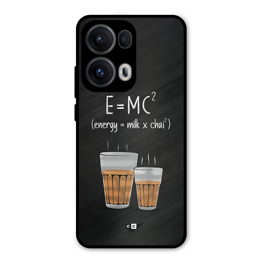 Tea Formula Metal Back Case for Oppo Reno13 Pro