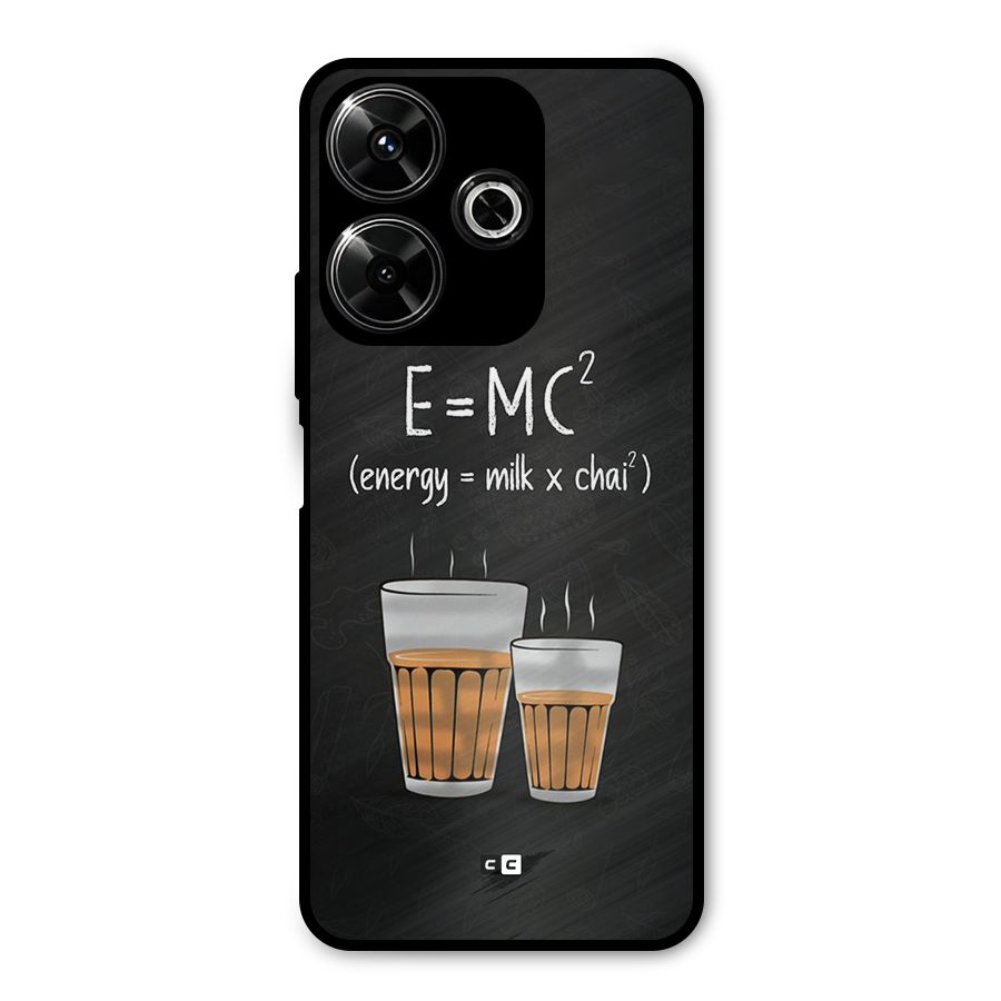 Tea Formula Metal Back Case for Poco M6 Plus