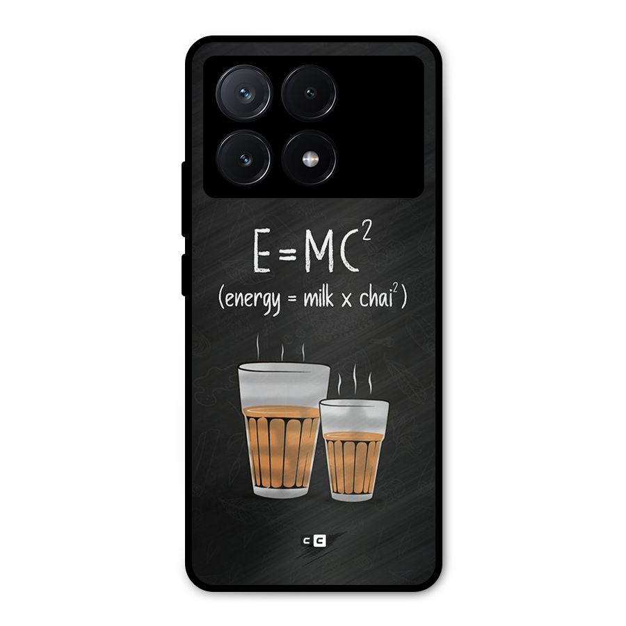 Tea Formula Metal Back Case for Poco X6 Pro