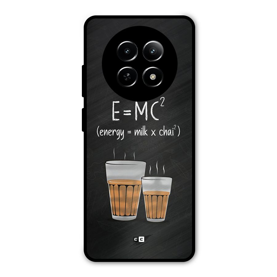 Tea Formula Metal Back Case for Realme 12x 5G