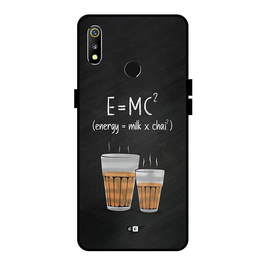 Tea Formula Metal Back Case for Realme 3