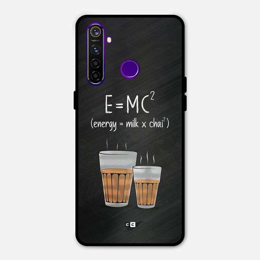 Tea Formula Metal Back Case for Realme 5 Pro
