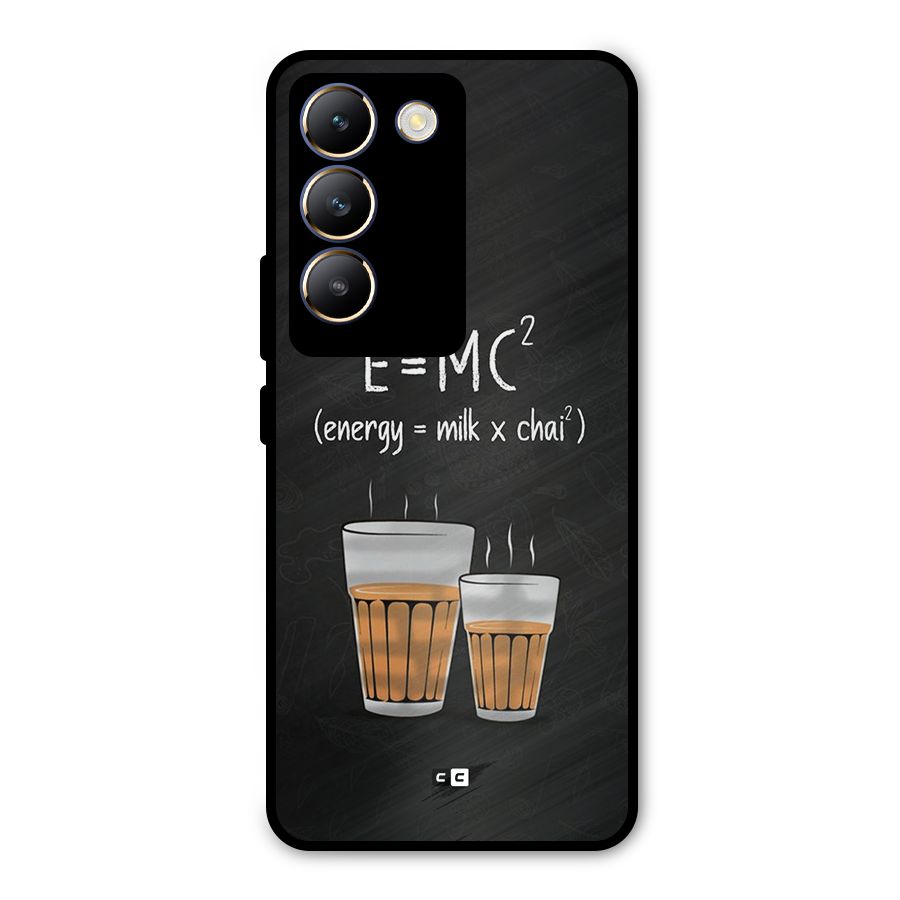 Tea Formula Metal Back Case for Vivo T3 5G