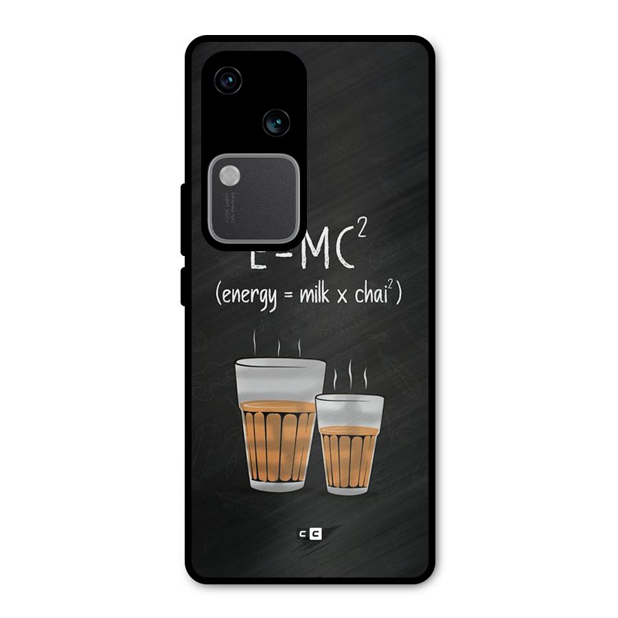 Tea Formula Metal Back Case for Vivo V30 Pro