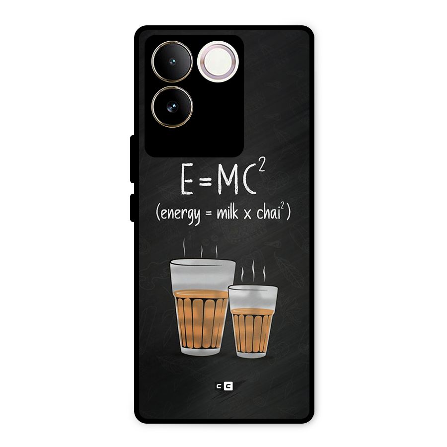 Tea Formula Metal Back Case for iQOO Z7 Pro