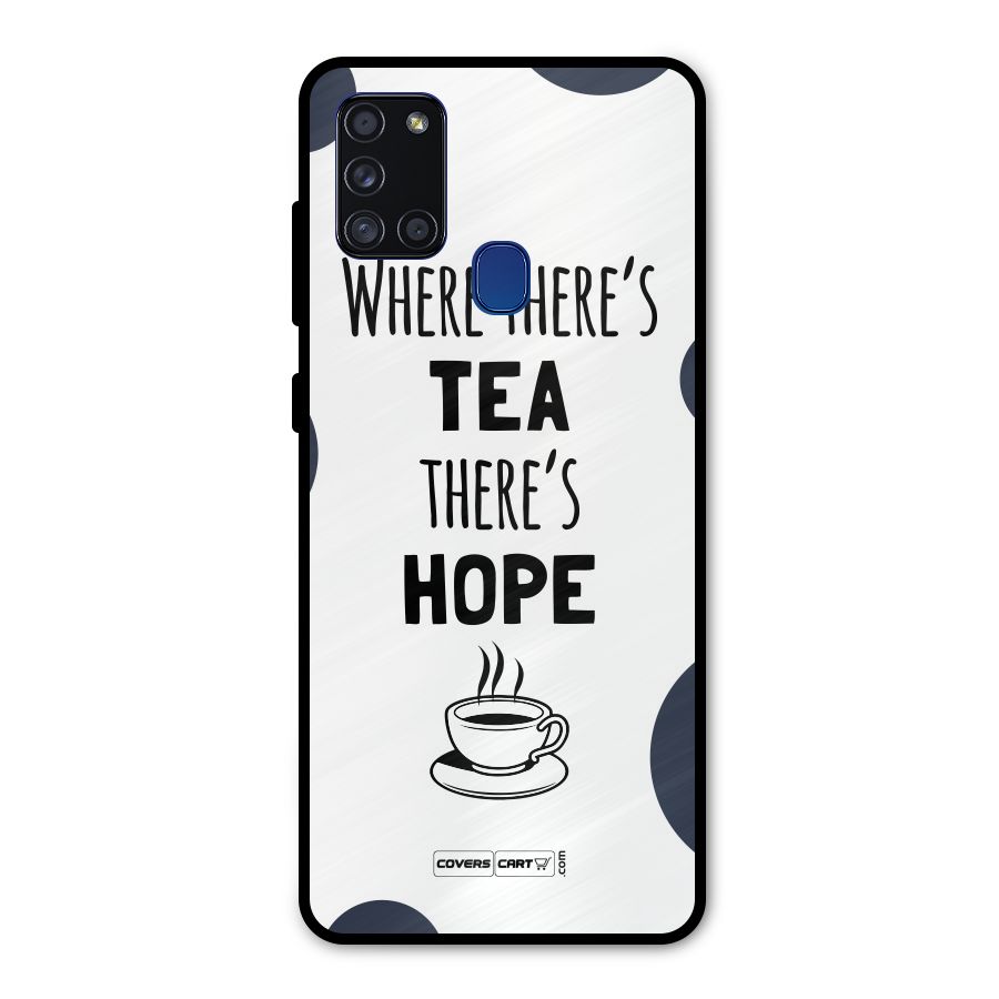 Tea Hope Metal Back Case for Galaxy A21s