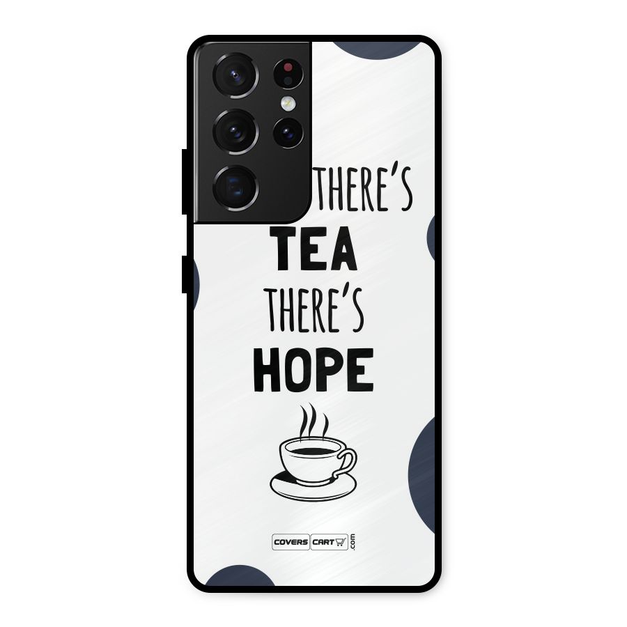 Tea Hope Metal Back Case for Galaxy S21 Ultra 5G