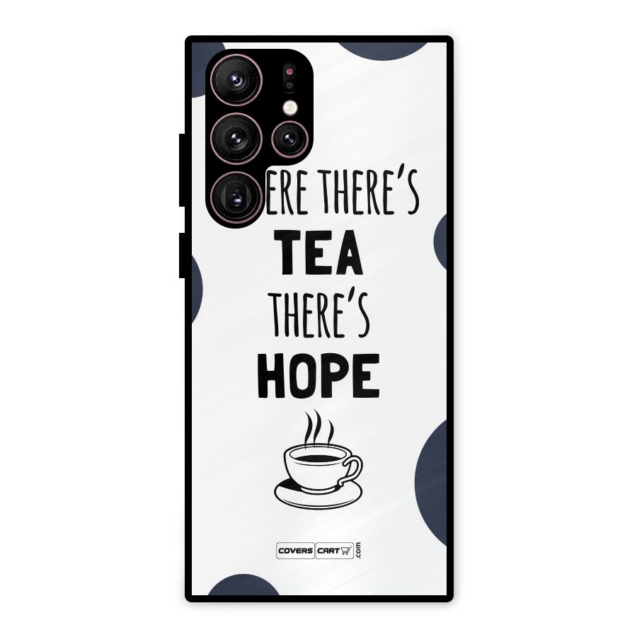 Tea Hope Metal Back Case for Galaxy S22 Ultra 5G