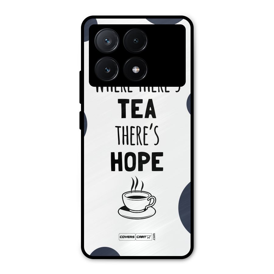 Tea Hope Metal Back Case for Poco X6 Pro