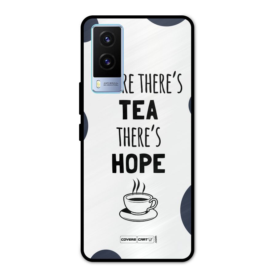 Tea Hope Metal Back Case for Vivo V21e 5G