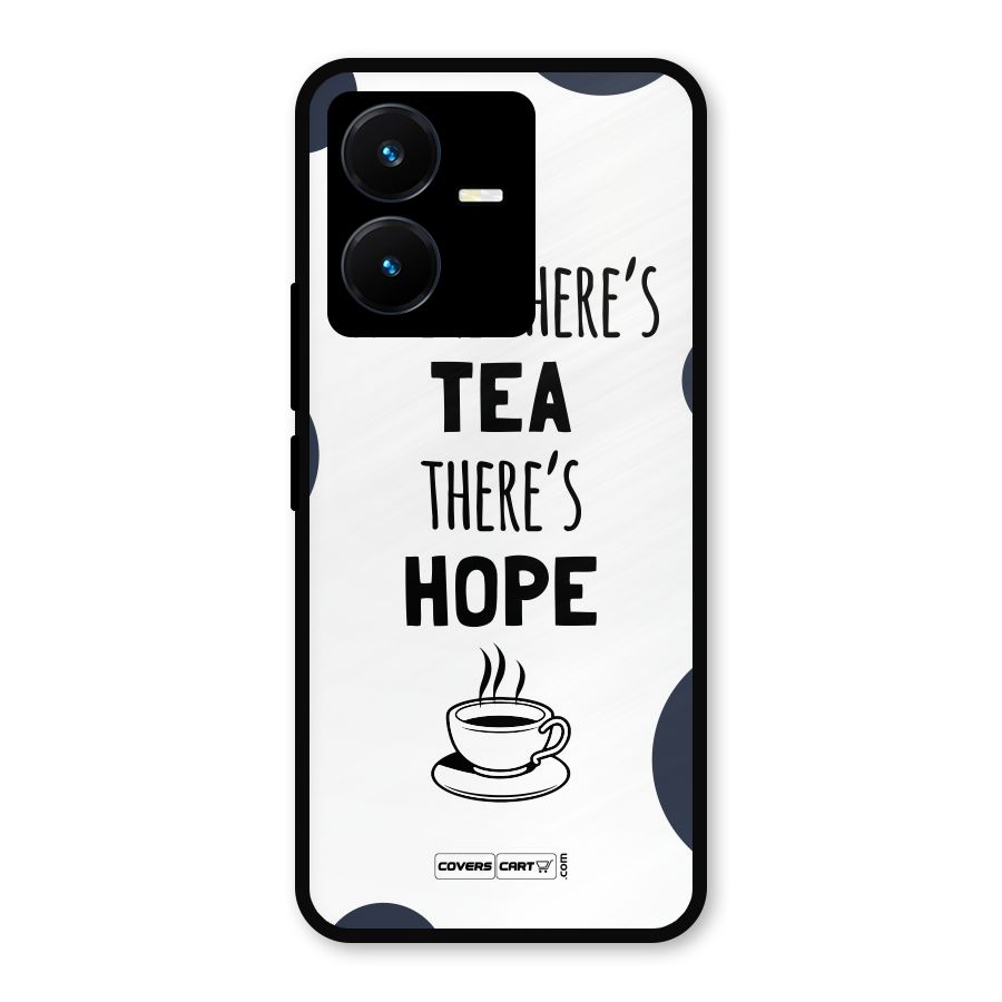 Tea Hope Metal Back Case for Vivo Y22s
