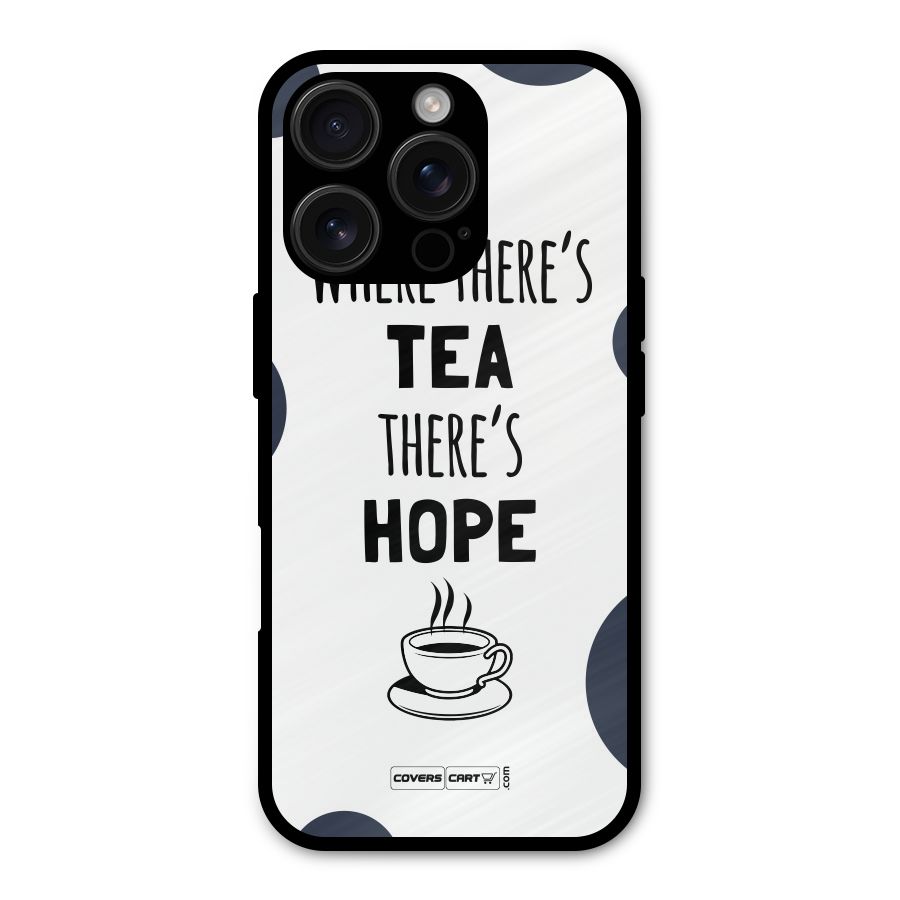 Tea Hope Metal Back Case for iPhone 16 Pro