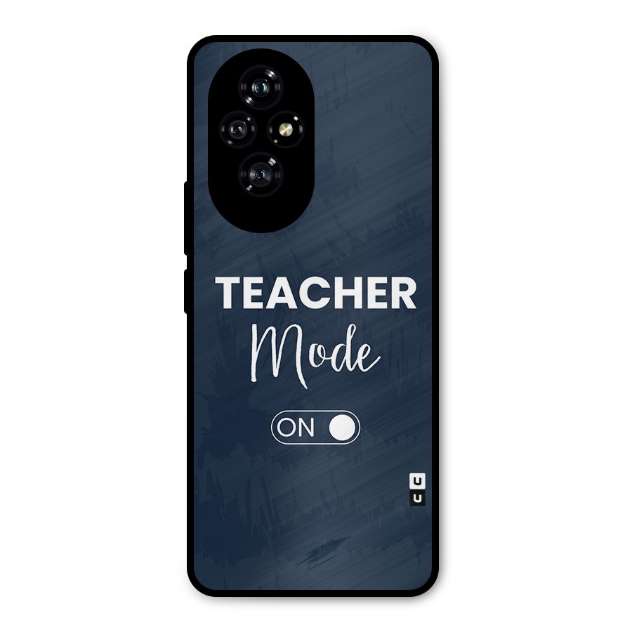 Teacher Mode On Metal Back Case for Honor 200
