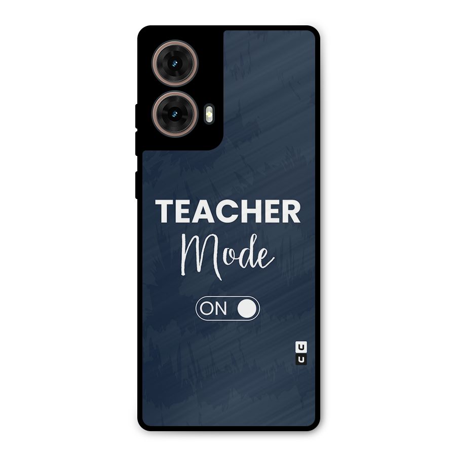 Teacher Mode On Metal Back Case for Moto G85