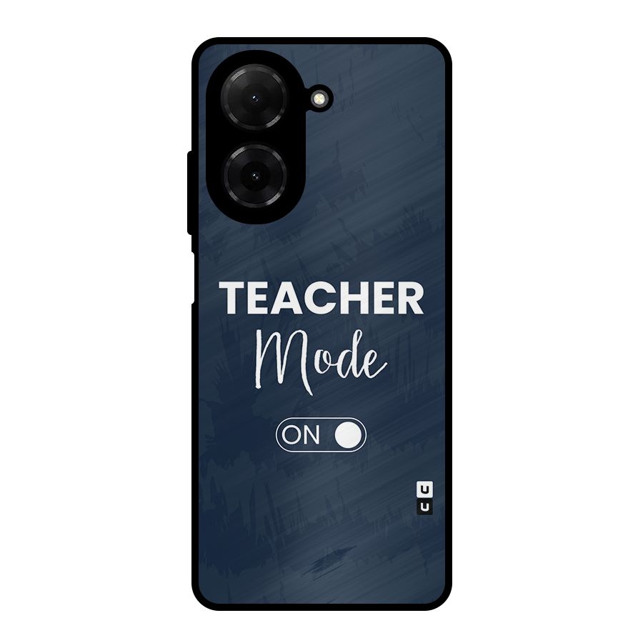 Teacher Mode On Metal Back Case for Poco C71