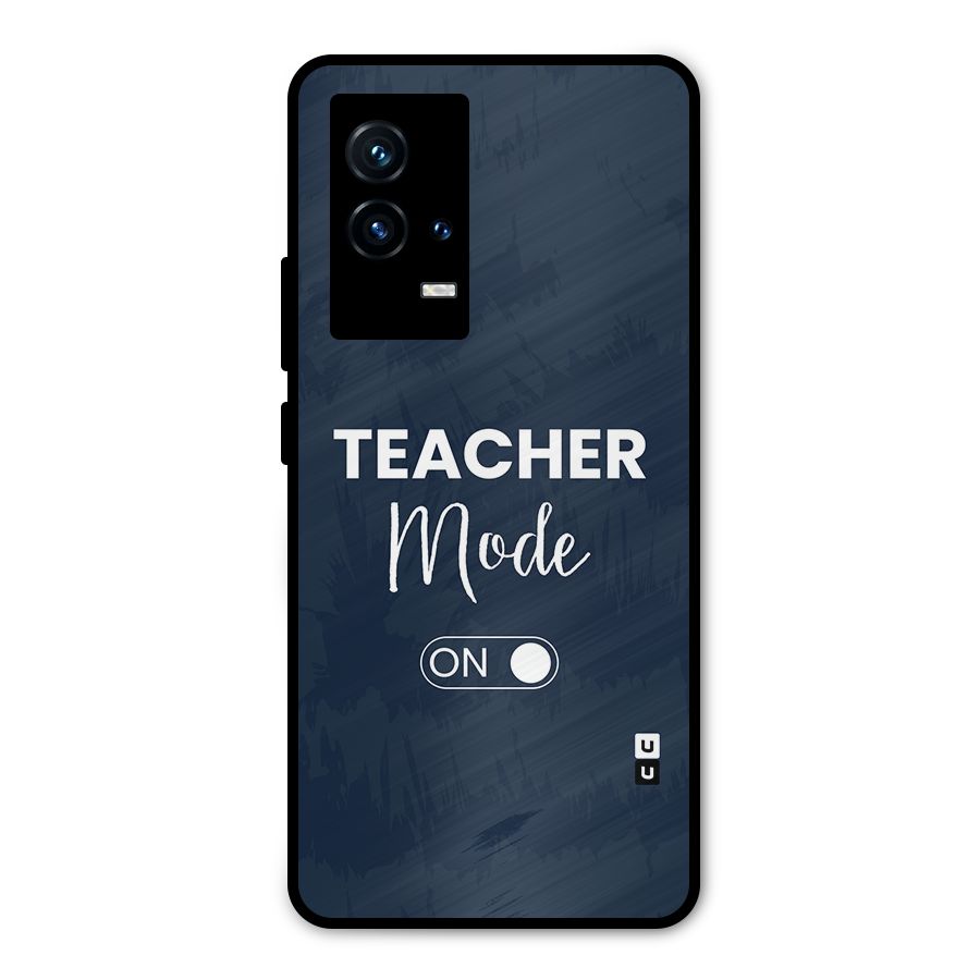 Teacher Mode On Metal Back Case for iQOO 9 5G