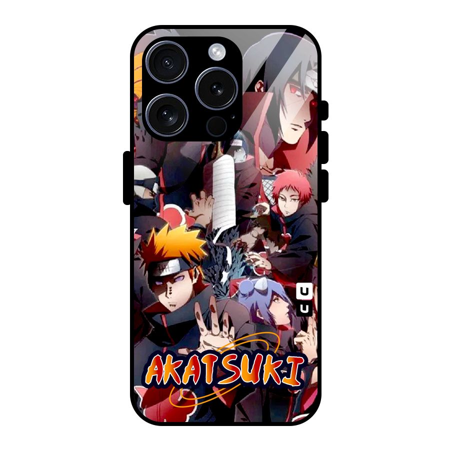 Team Akatsuki Glass Back Case for iPhone 15 Pro
