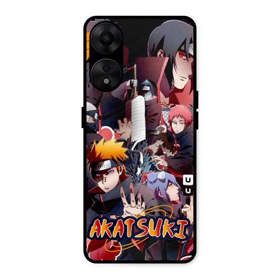 Team Akatsuki Metal Back Case for Oppo A78 5G