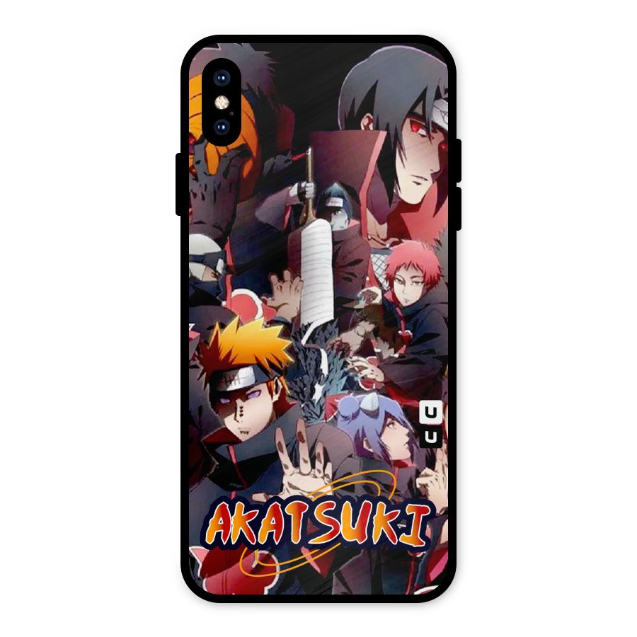 Team Akatsuki Metal Back Case for iPhone XS Max