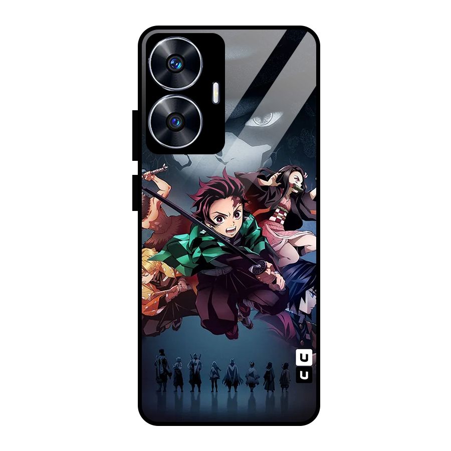Team Demon Slayer Glass Back Case for realme C55