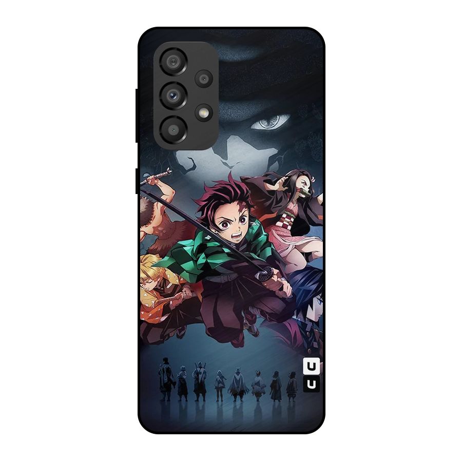 Team Demon Slayer Metal Back Case for Galaxy A33 5G