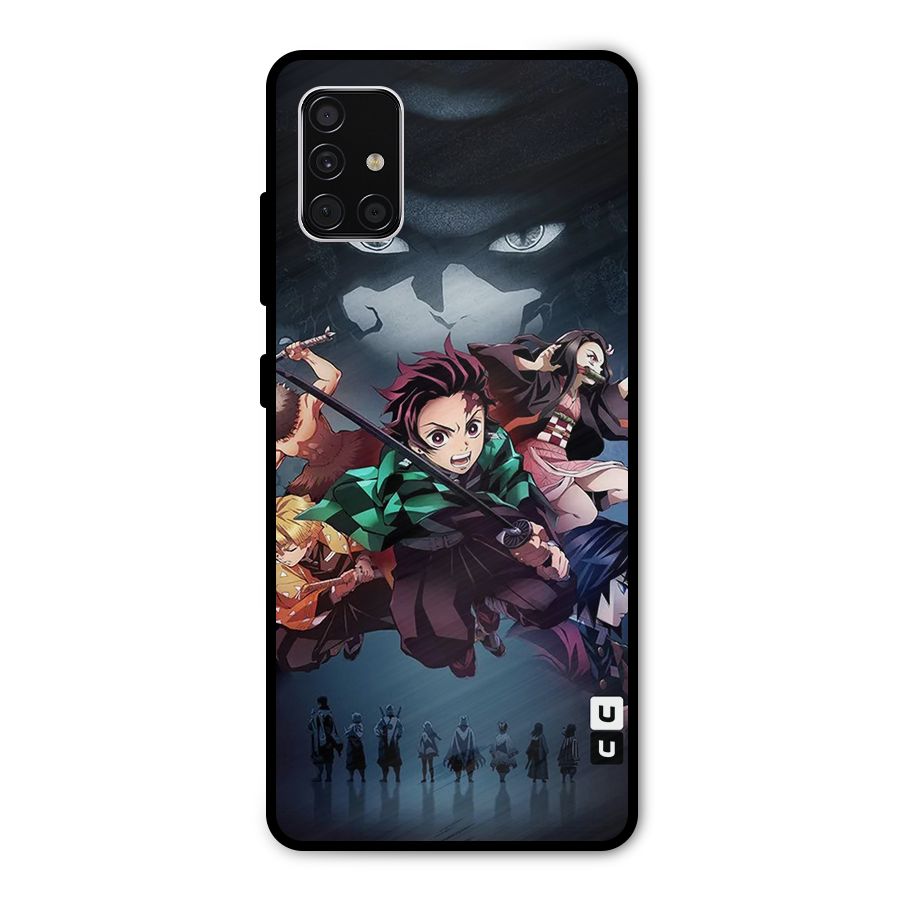 Team Demon Slayer Metal Back Case for Galaxy A51