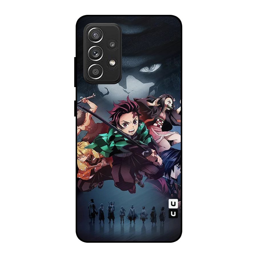 Team Demon Slayer Metal Back Case for Galaxy A52