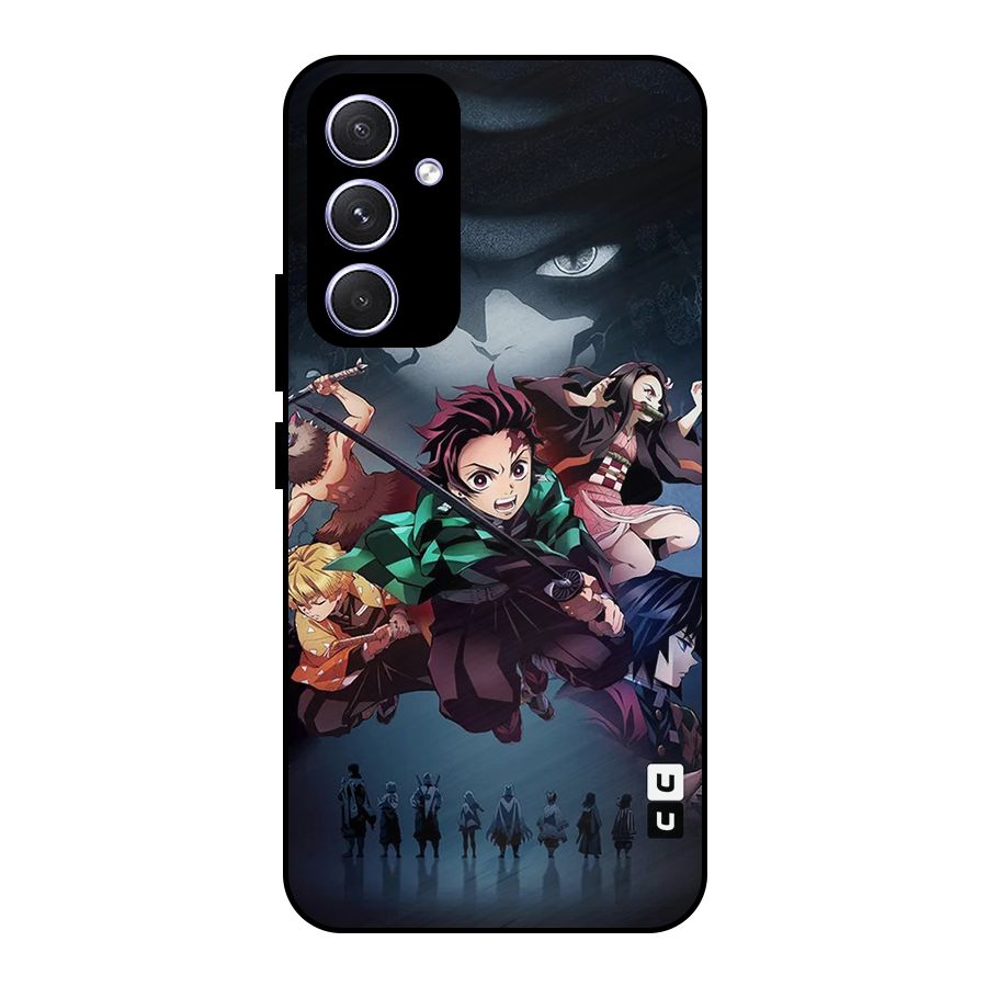 Team Demon Slayer Metal Back Case for Galaxy A54