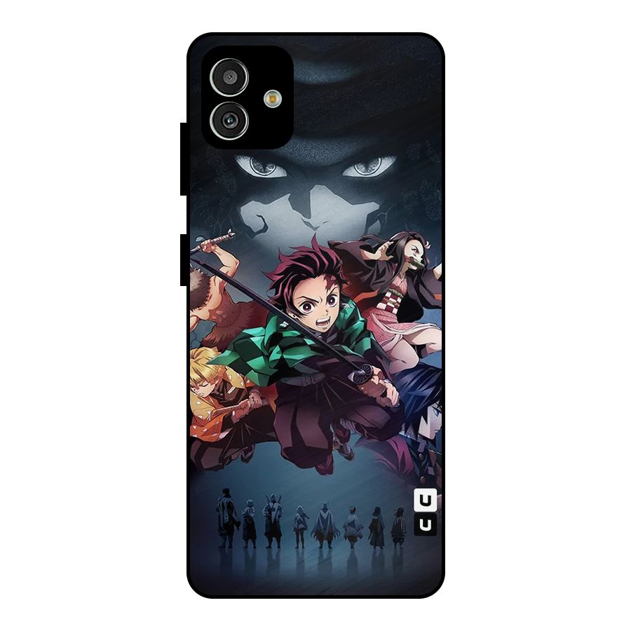 Team Demon Slayer Metal Back Case for Galaxy M13 5G