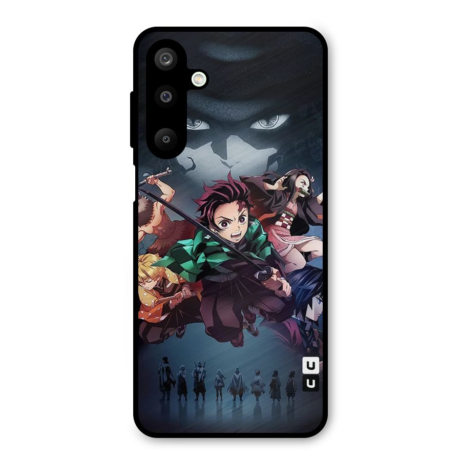 Team Demon Slayer Metal Back Case for Galaxy M16