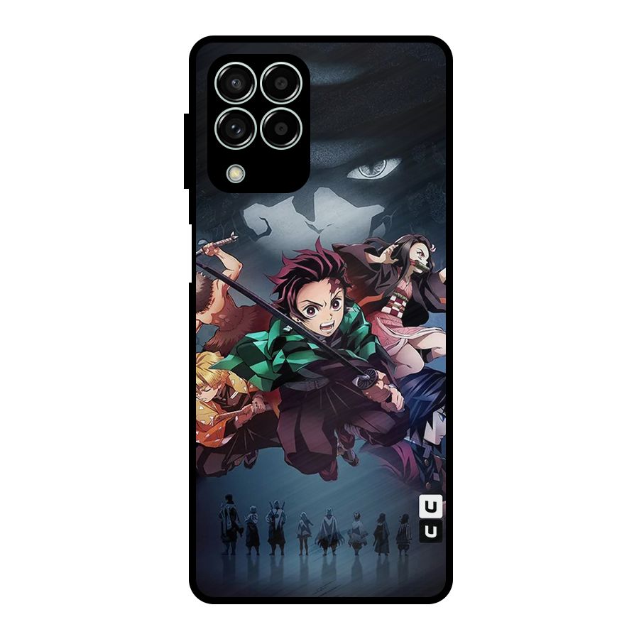 Team Demon Slayer Metal Back Case for Galaxy M33