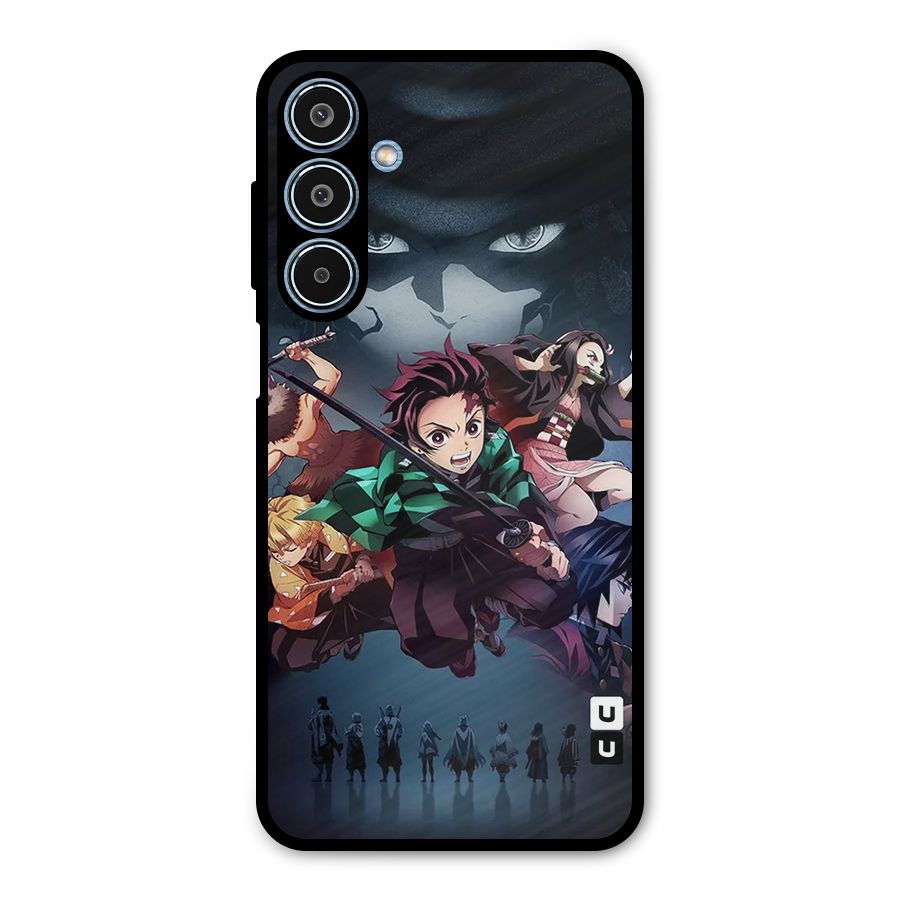 Team Demon Slayer Metal Back Case for Galaxy M35