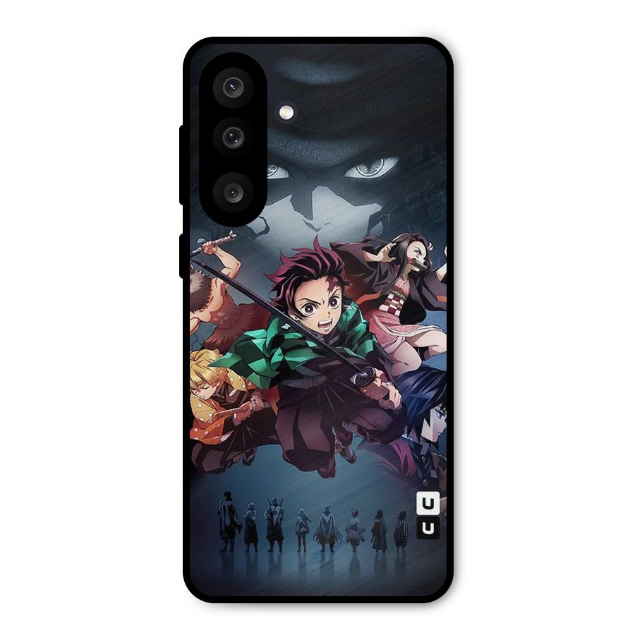 Team Demon Slayer Metal Back Case for Galaxy M56