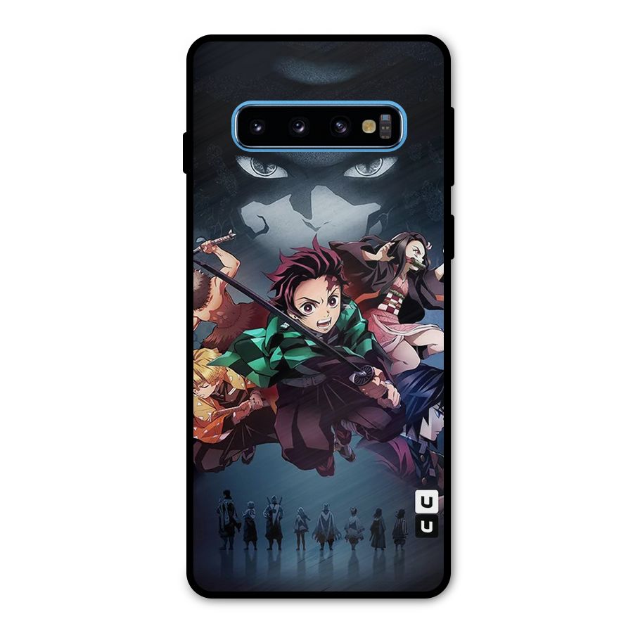 Team Demon Slayer Metal Back Case for Galaxy S10