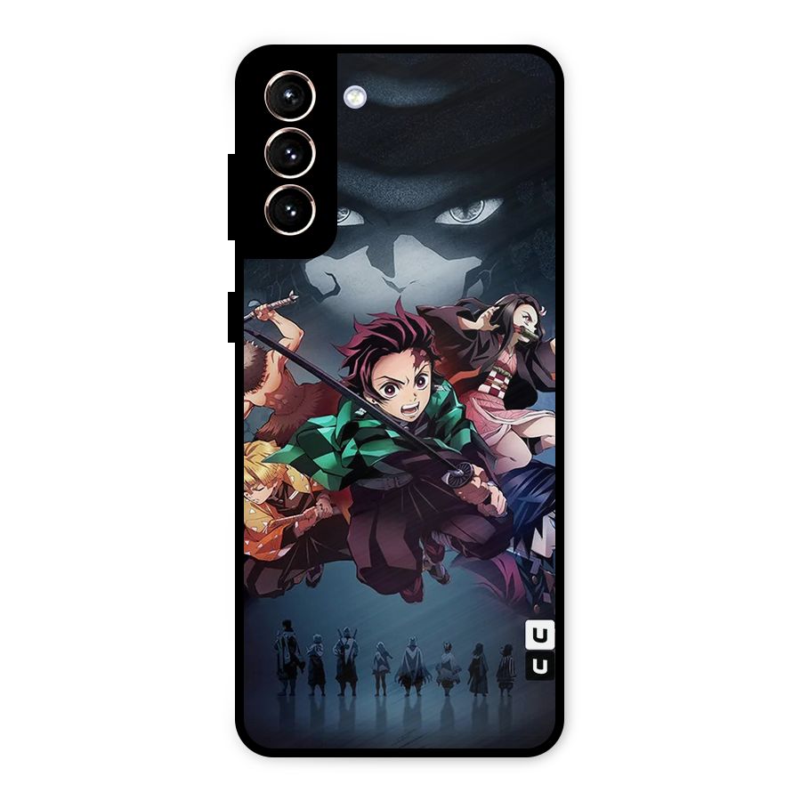 Team Demon Slayer Metal Back Case for Galaxy S21 Plus