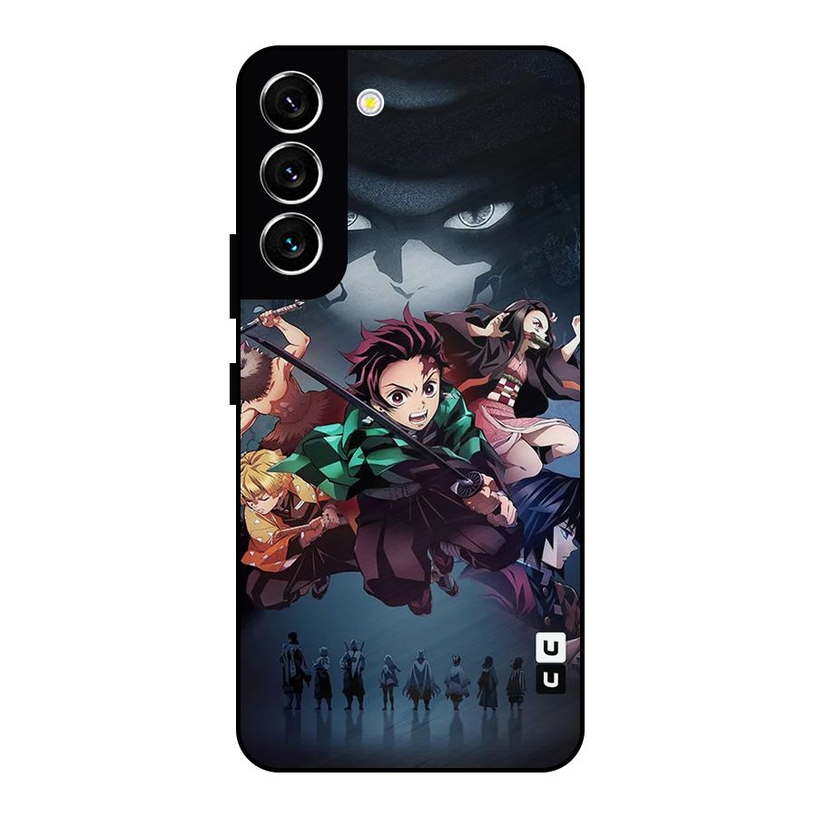 Team Demon Slayer Metal Back Case for Galaxy S22 5G