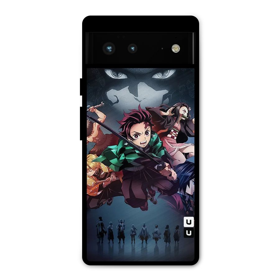 Team Demon Slayer Metal Back Case for Google Pixel 6