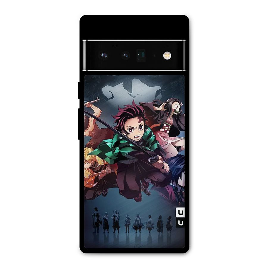 Team Demon Slayer Metal Back Case for Google Pixel 6 Pro